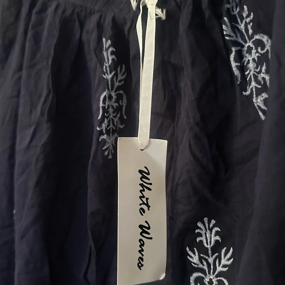 Lightweight Cotton Embroidered Swim Coverup - Picture 3 of 3